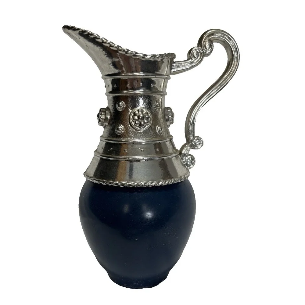 Vintage‎ Avon Venetian Pitcher Moonwind Cologne Mist Cobolt Blue Collectible